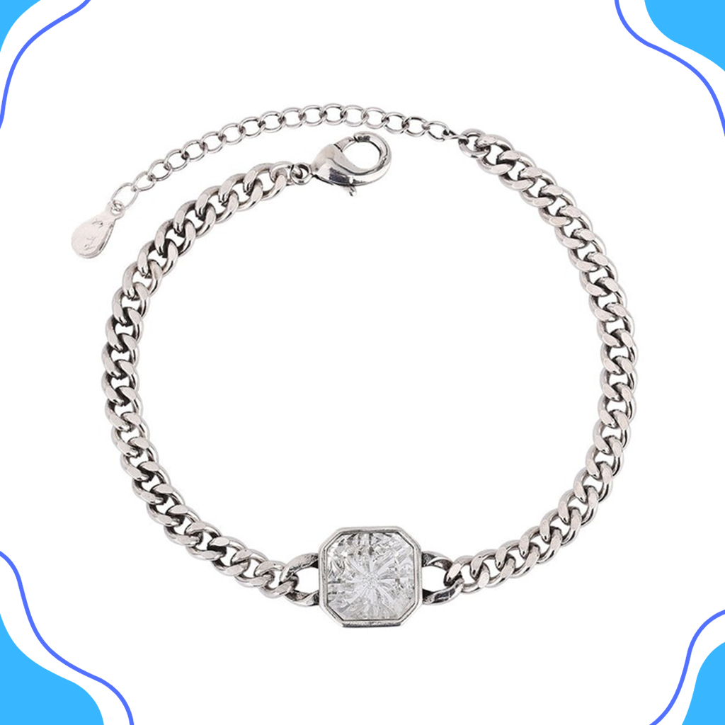 Gelang Platinum Berlian Faira Fashion Wanita Import Korea