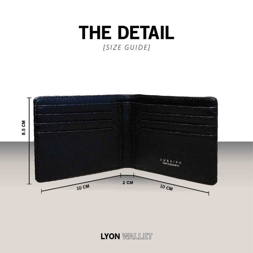 Dompet Kulit Lipat Pria Cowok - Lyon