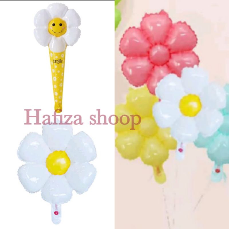 Balon Bunga Daisy balon bunga matahari balon bunga viral