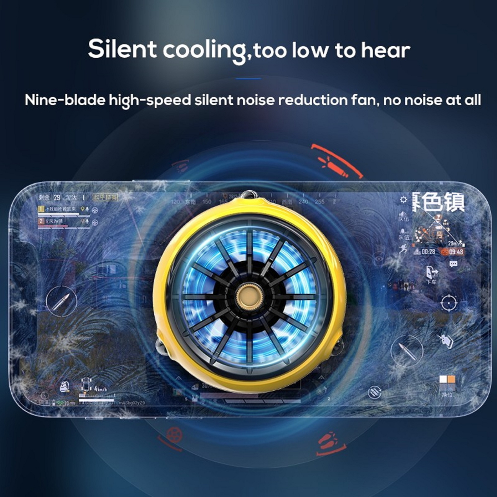 MEMO CX04 Magnetic Fan Cooler Accessories for Livestreaming Phone Cooler Radiator Pendingin hp magnet  cooler Cooling Fan Hp Gaming