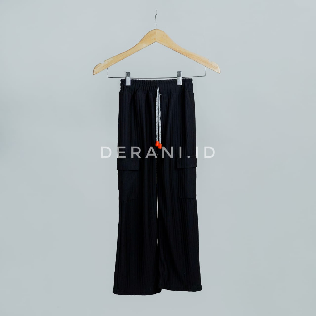 Derani Long cargo pants anak usia 2-8 tahun (COD) Material knit maxiline