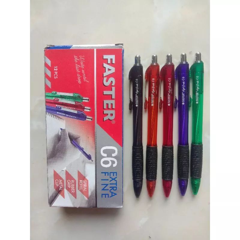 

Bolpoin Faster C6 Warna Hitam (3 pcs) Murah