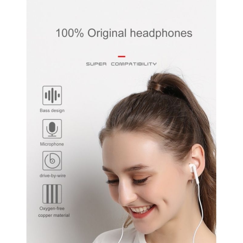 HEADSET XIAOMI ORIGINAL 100% REDMI NOTE 10 PRO GARDE A + BASS KUALITAS BAGUS SUPORT ALL JACK 3.5MM