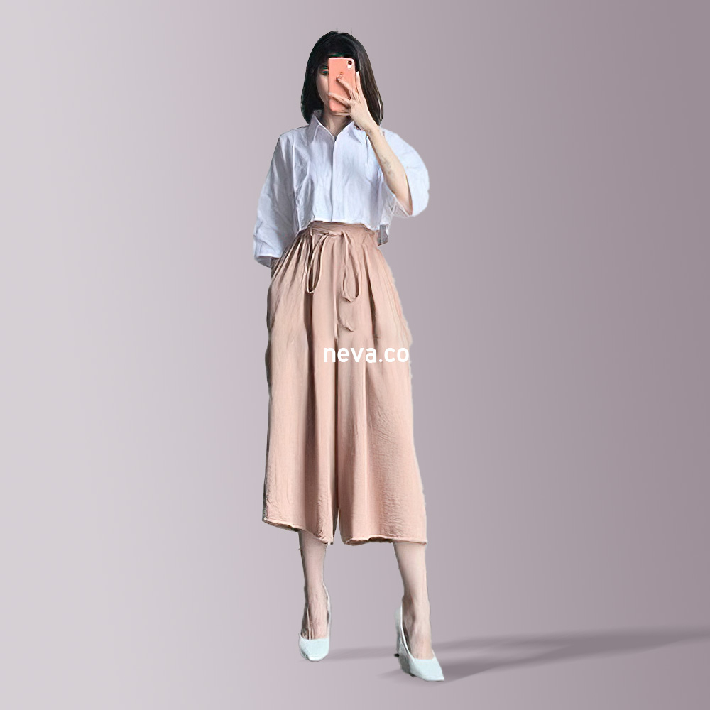 Celana Kulot Mayung Wanita Willow Pants Celana Panjang 7/8 Bahan Linen Jumbo Terbaru Warna Pastel Bawahan Wanita Santai Polos