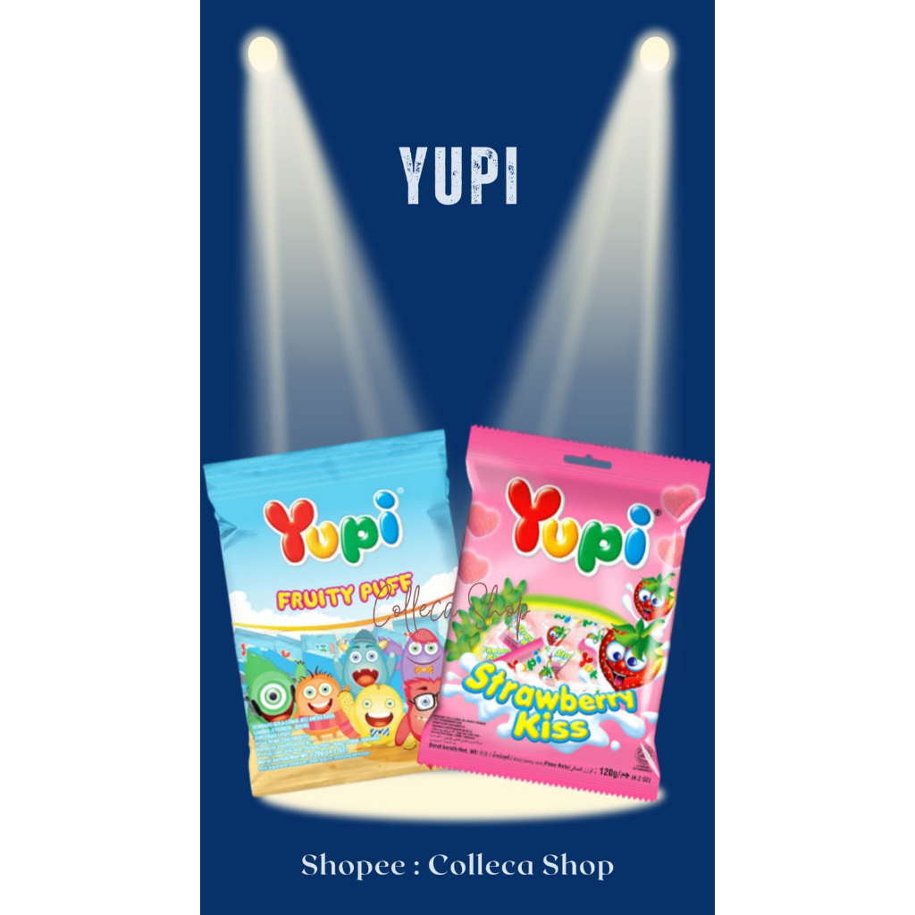 

YUPI Stawberry Kiss Bag & Fruity puff 120Gr