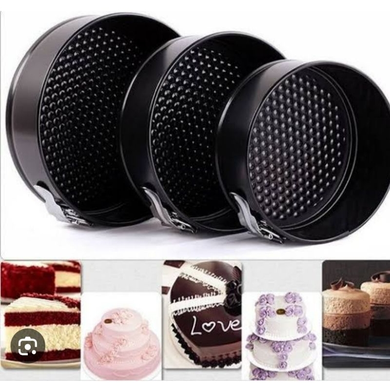 Cetakan Kue Loyang Bolu Brownies 3 Set Bahan Anti Lengket