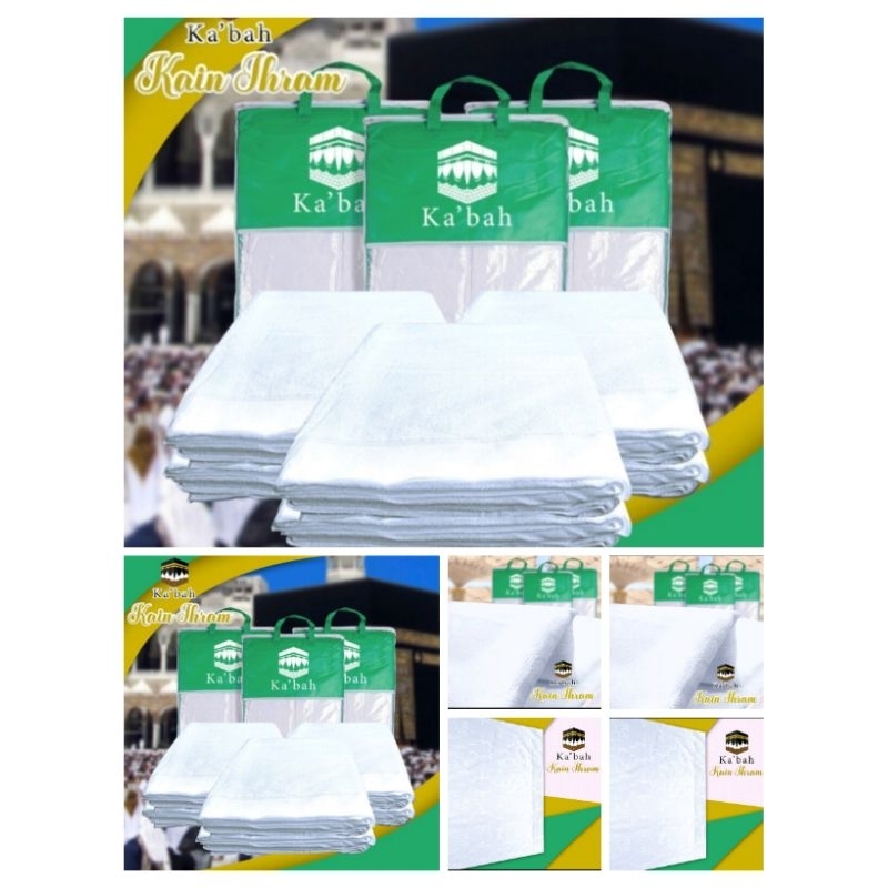 PERLENGKAPAN HAJI & UMROH//KAIN IHRAM HAJI /UMROH KA`BAH.