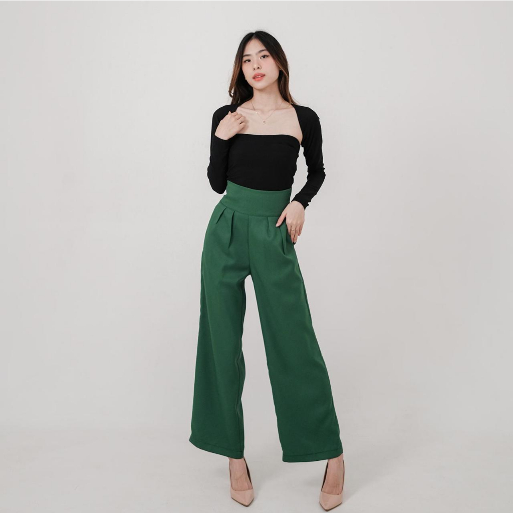 Meghan HW Culotte —— Ocha Wear | High Waist Cullote | Celana Panjang Kulot Wanita | Cargo Pants Premium