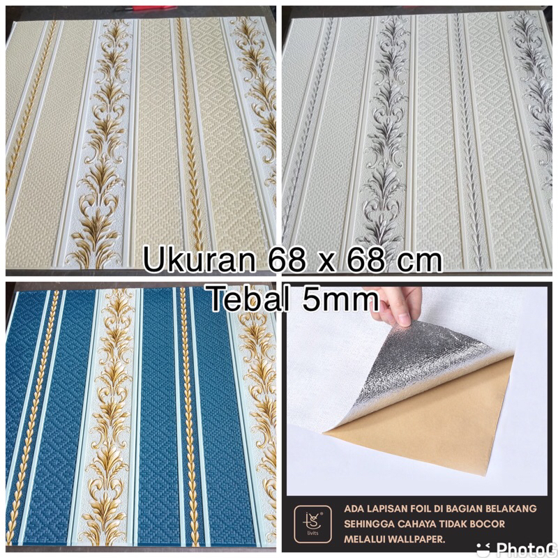 WALLFOAM 3D WALLPAPER DINDING FOAM TEBAL
