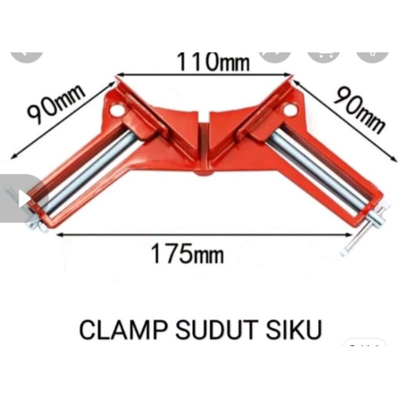 KLEM SUDUT SIKU CLAMP SUDUT SIKU CORNER CLAMP PENJEPIT SUDUT FRAME KACA KAYU