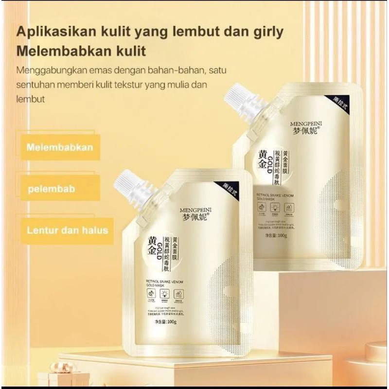 peel Off Masker ZhenYaXiaoPu (original)Pemutih Wajah Glowing 100g Masker Telur Ragi