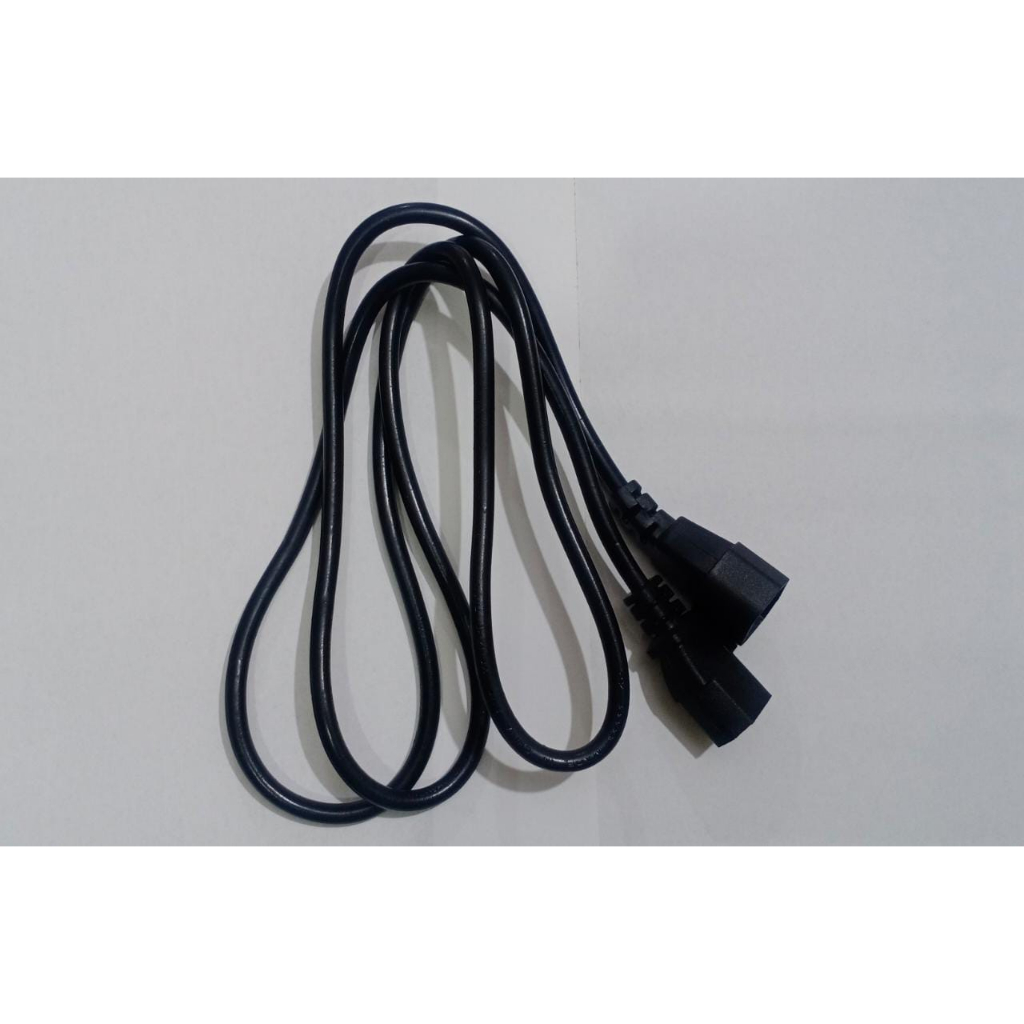 KABEL POWER CPU KE MONITOR / PC KE MONITOR / MALE TO FEMALE 1.5m