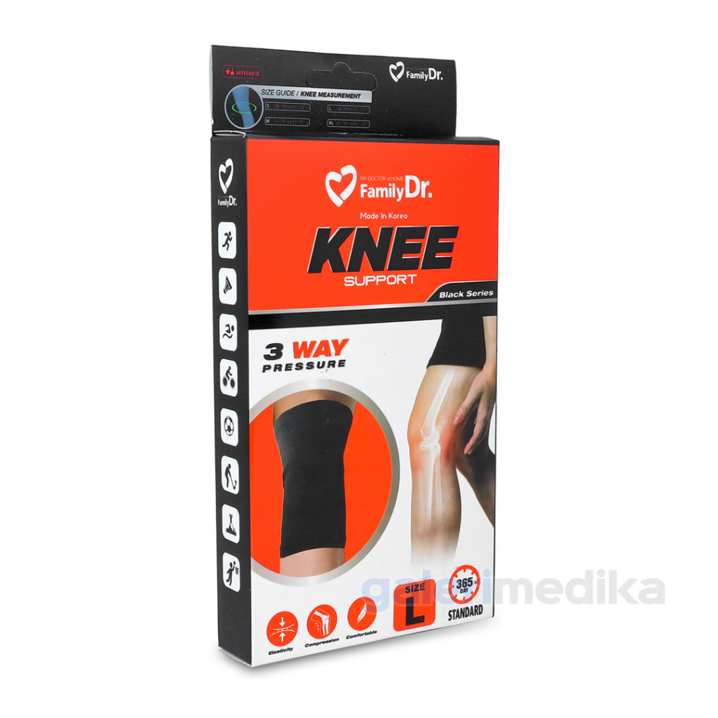Pelindung Lutut FamilyDr Knee Support Penopang Lutut / Penyangga Lutut - Black Series