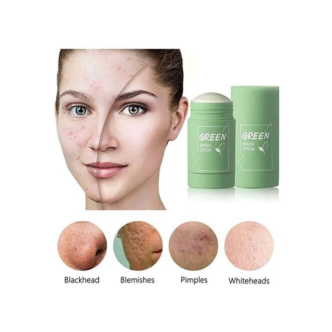 JE.ID Green Mask Stick Meidian Original 100% Masker Wajah Green Tea Menghilangkan Komedo Hidung Dan Wajah  Masker Wajah Green Tea Clay Mask Green Tea Acne Clay Stick Green Tea Cleansing Mask Green Masker Stick