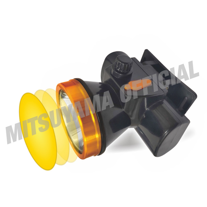 Senter kepala 20watt Dimmer MITSUYAMA MS-176P Bonus Bohlam 7watt