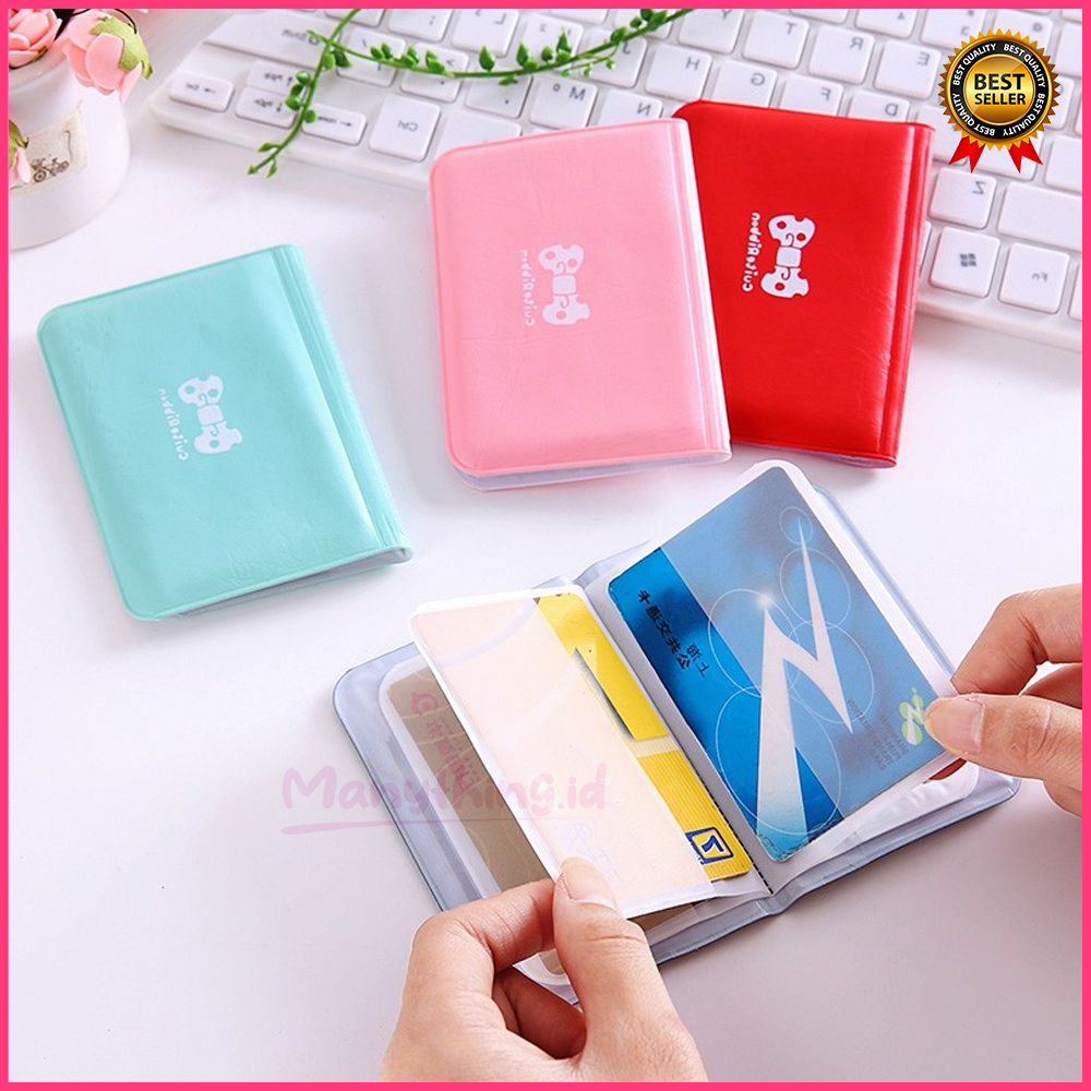 Dompet Kartu Polos Motif pita Mini ATM / Card Nama / souvenir / korea