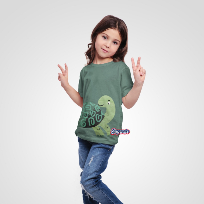 Baju Kaos Anak Bandung Distro Laki-Laki KARAKTER TURTLE SAGE bandung Abadigrosir