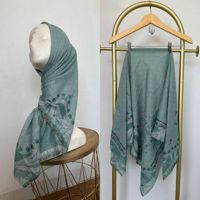 Afrahijab/ Segi Empat Voal Motif 059