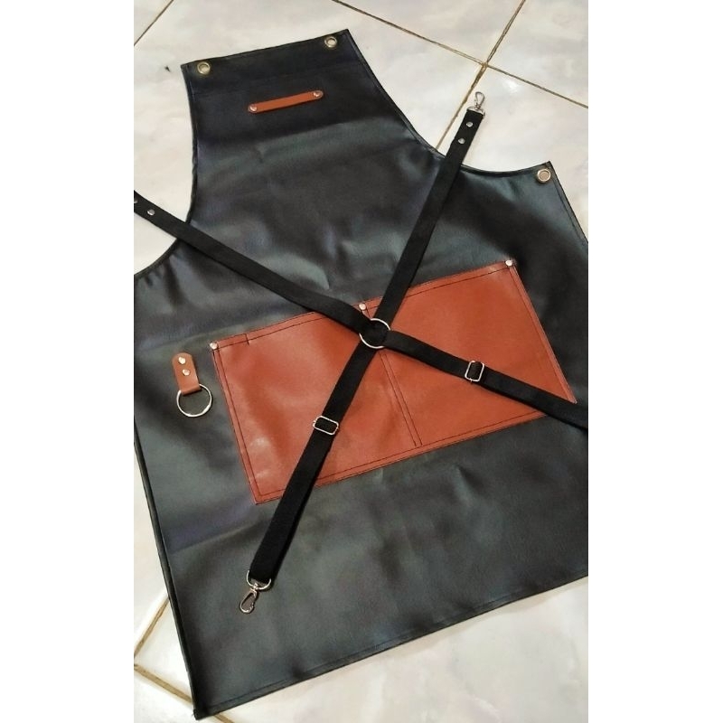 Apron barbershop celemek anti air celemek masak apron barista apron caffe apron malang apron murah