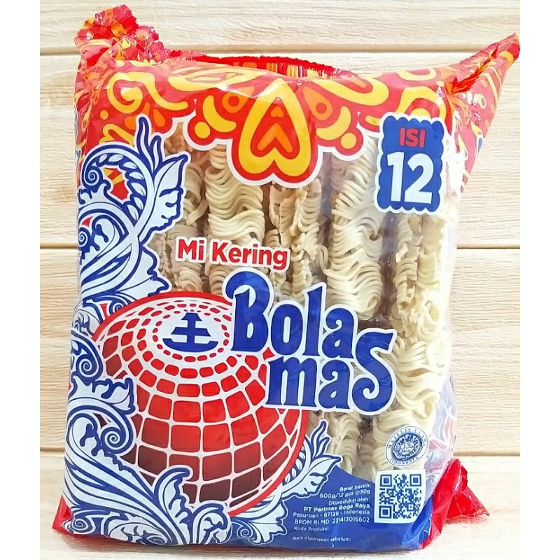 ✔MURAH Mie Bola Mas 600gr isi 12pcs / Mi Bola Mas / Mie Kering