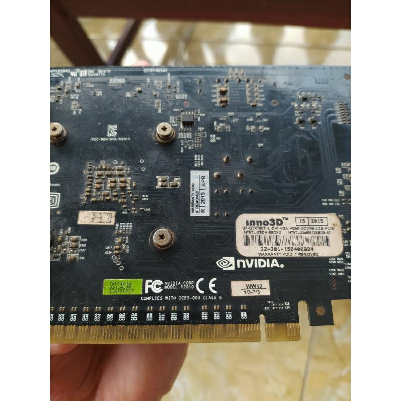 VGA GTX 750 TI OC 2GB DDR5 128 BIT INNO3D OC EDITION