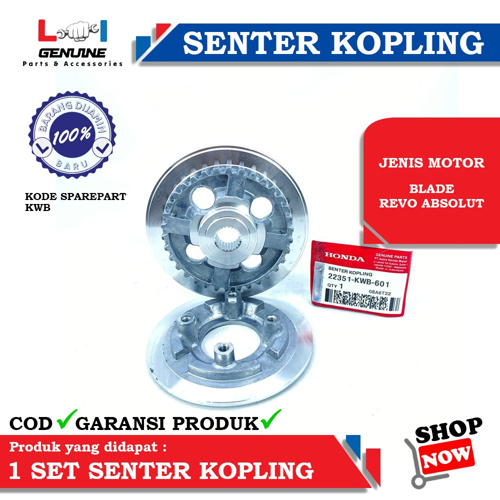 -LOI- RUMAH KOPLING ASSY SENTER KOPLING SET LAWAN KAKI 4 BLADE REVO ABSOLUTE KWB