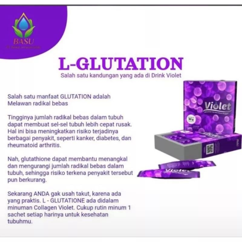 MURAH !! Violet Collagen Beauty Drink PT BASU original BPOM