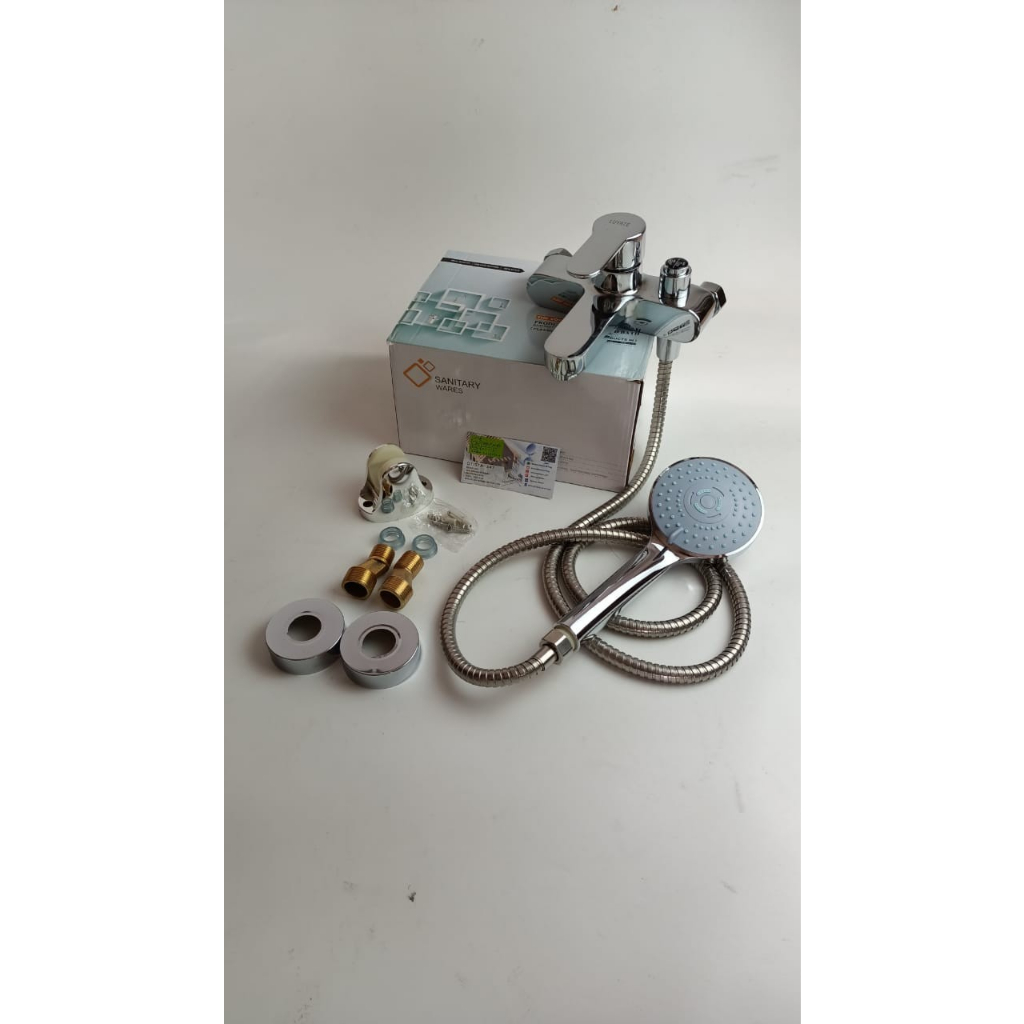 KRAN PANAS DINGIN LUYATE BATHTUB MIXER WITH HAND SHOWER