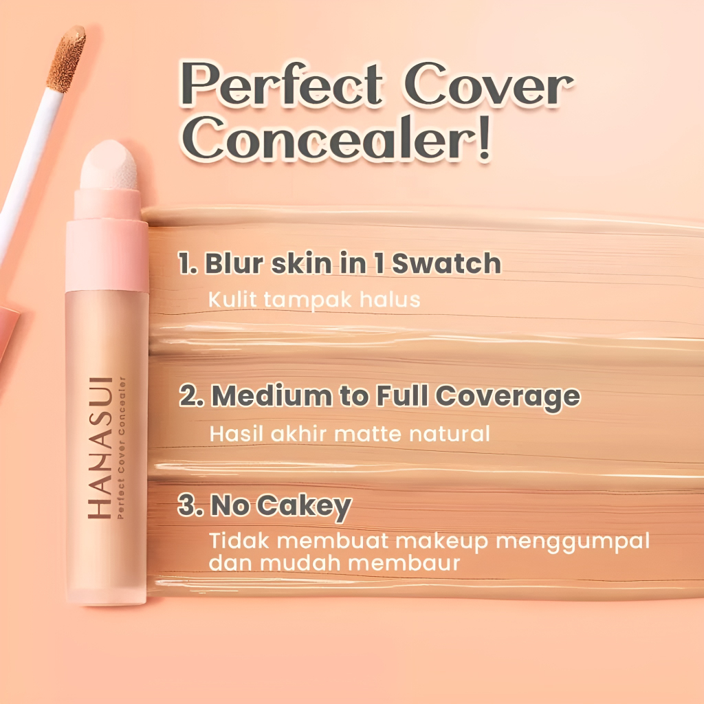 Ningrum – HANASUI Perfect Cover Concealer 4.5g | Original BPOM 100% - 5037