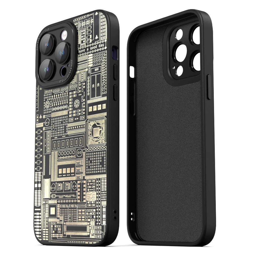 Circuit Board Pattern Phone Case For Iphone 14 Pro Max 14+ Plus 14 Pro 14 Sense Of Technology Design