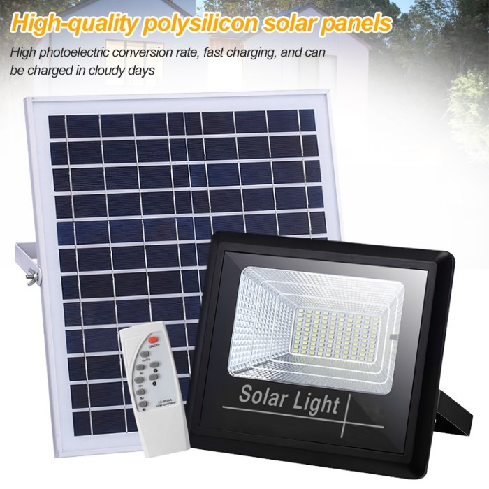 MS-96100A Lampu Sorot Solar Panel 100 Watt Mitsuyama + remote