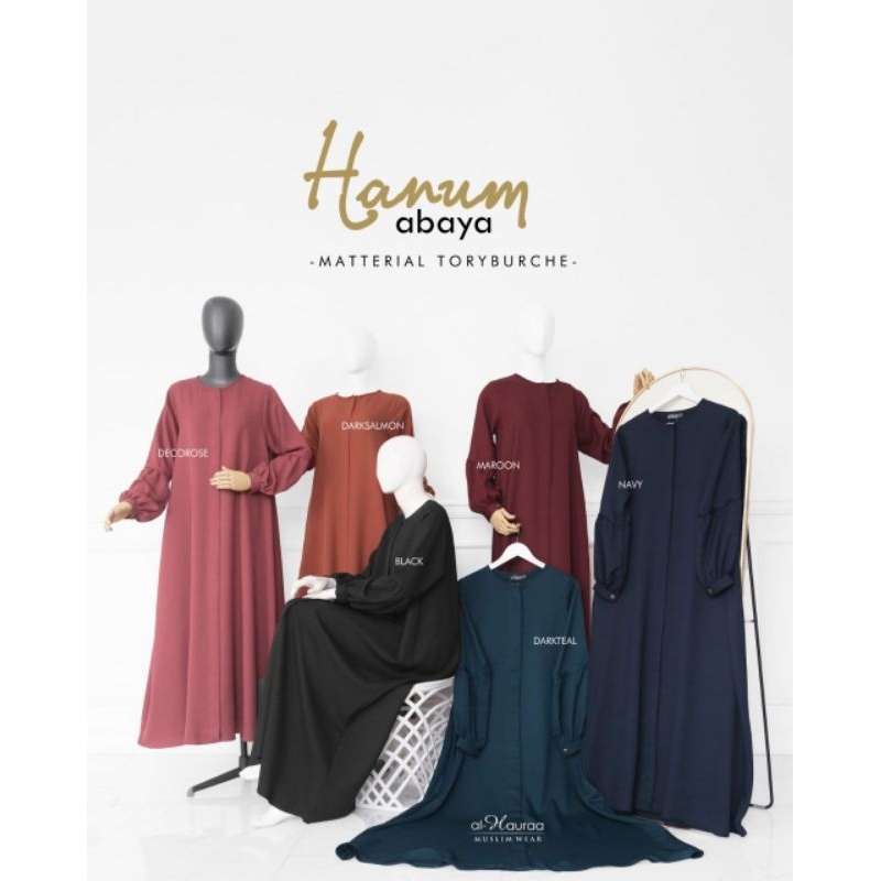 ABAYA HANUM ALHAURAA | GAMIS POLOS MURAH