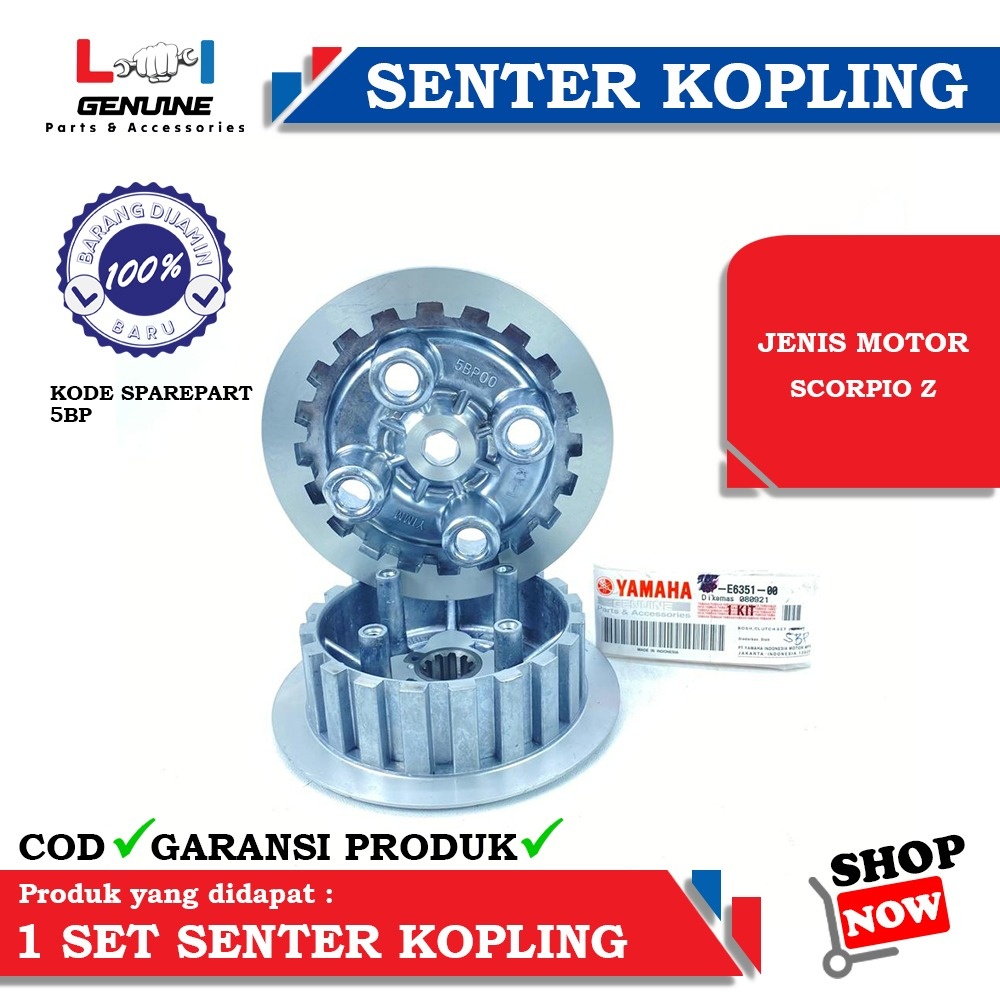 -LOI- RUMAH KOPLING ASSY SENTER KOPLING SET LAWAN KAKI 4 SCORPIO Z 5BP