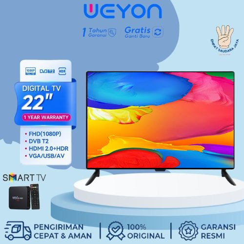 Weyon Digital TV 22 Inch TV LED FHD Televisi-Garansi 1 Tahun Resmi