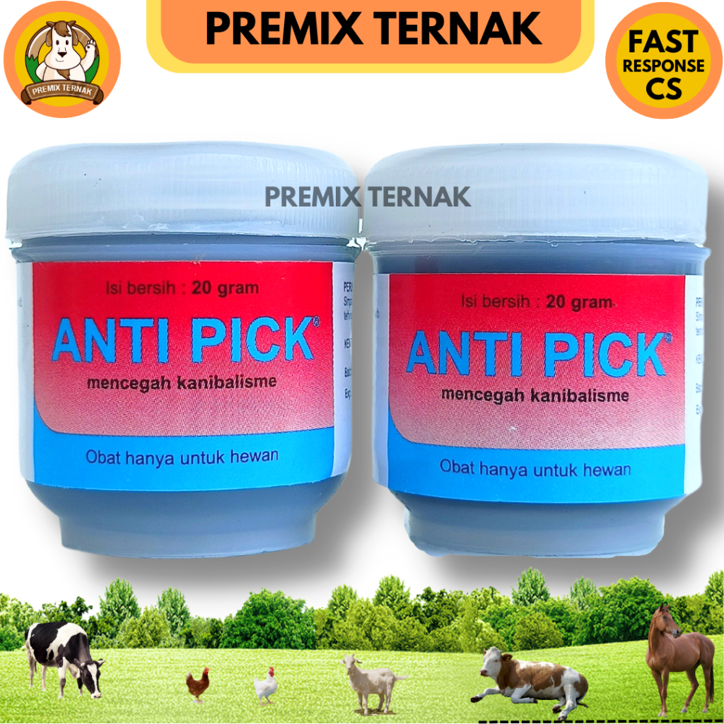 ANTI PICK SALEP 20 GRAM - Obat Anti Kanibalisme Unggas Ayam Luka Patok Antipick