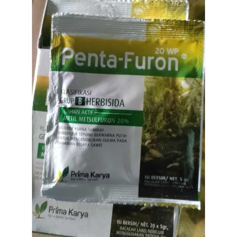 HERBISIDA Penta-Furon 20 WP 5 GRAM