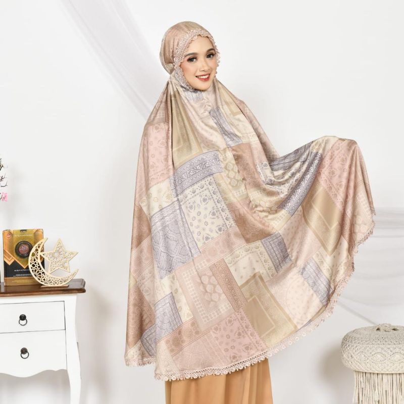 Ulul Azmi_Mukena Sutra Silk Premium Dewasa 2in1 Sutra Silk Jumbo Adem