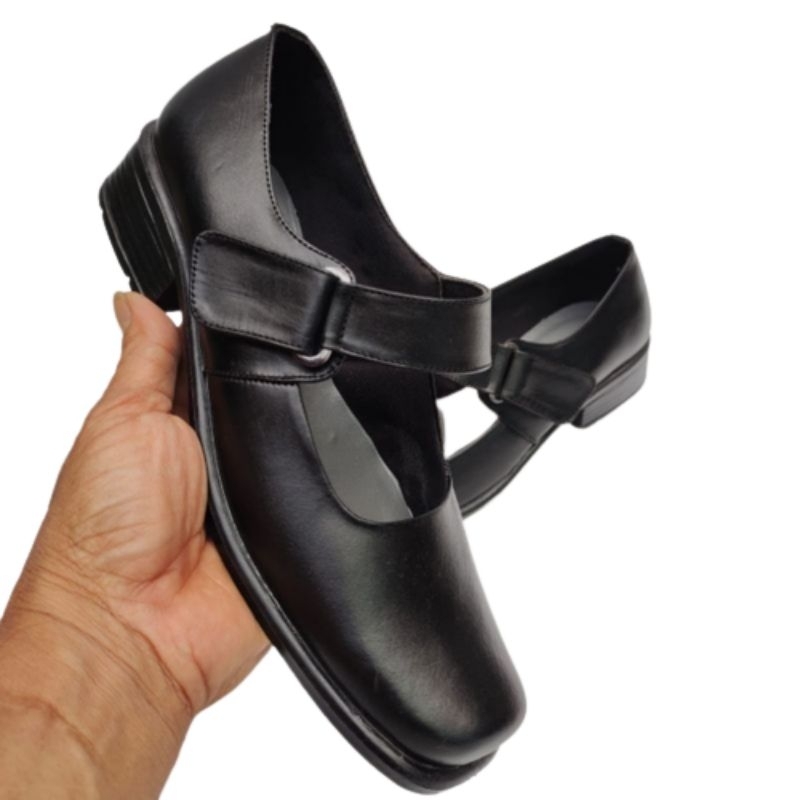 sepatu paskibra sekolah pdh kulit asli pantofel formal wanita perempuan  kulit asli warna hitam 36 37 38 39 40 41 original terbaru kekinian keren  bagus berkualitas