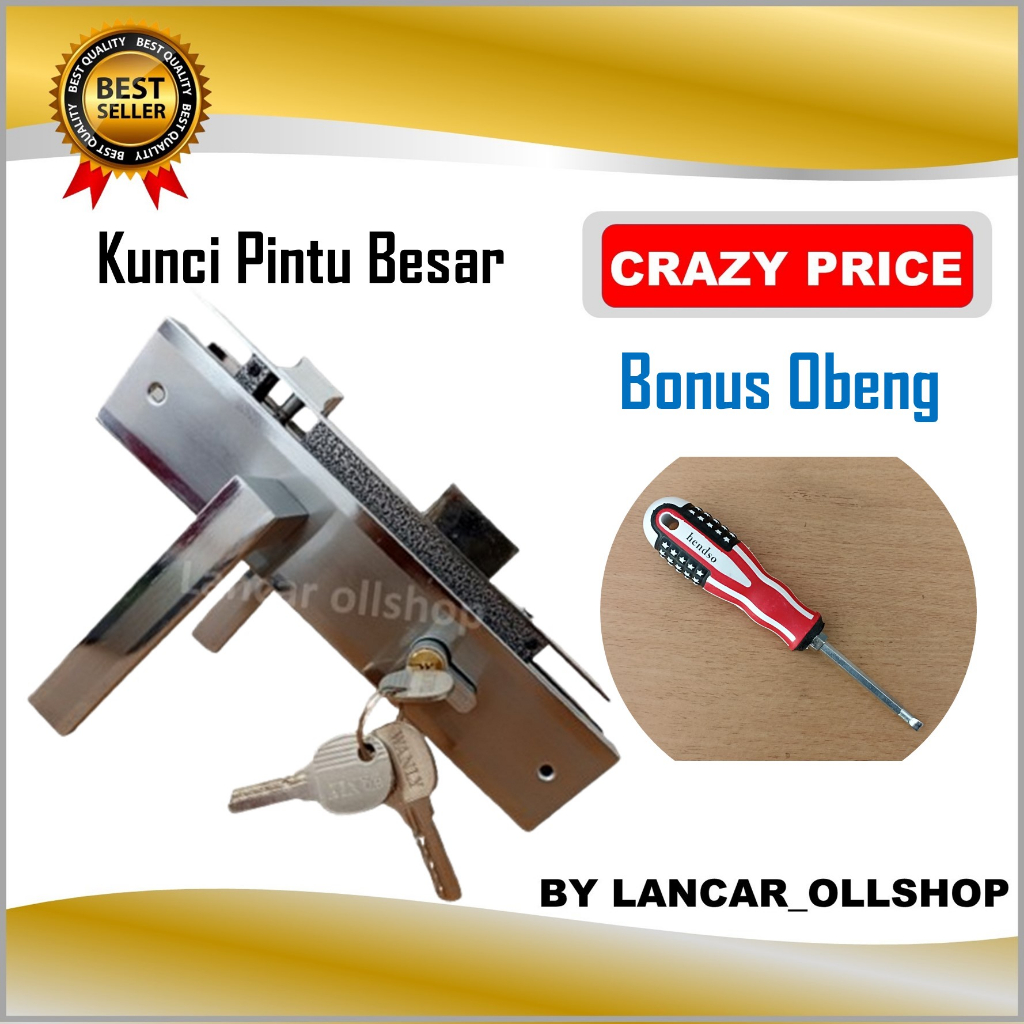 kunci pintu besar gagang babet 17 cp / handel pintu besar / Handle Pintu Rumah