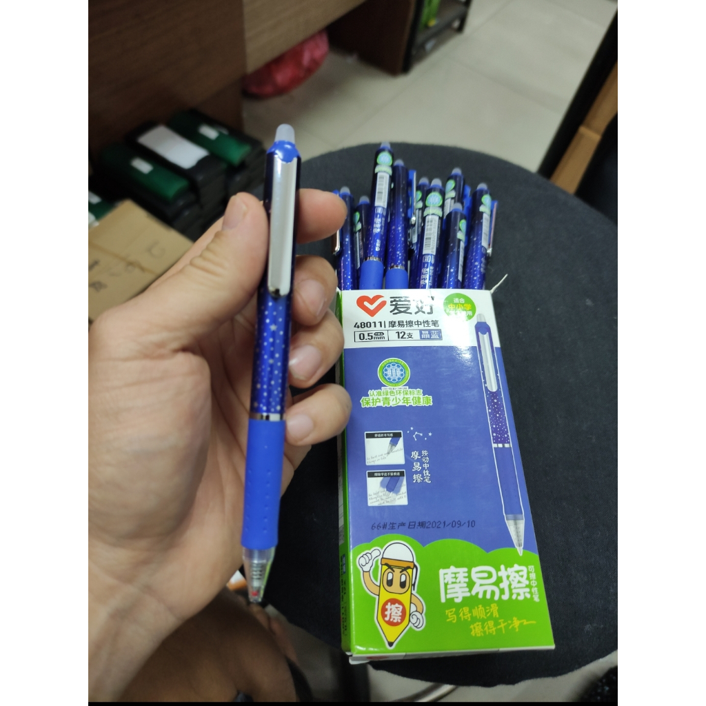 

ballpoint eraseable aihao like frixtion biru 05 barel penuh satuan