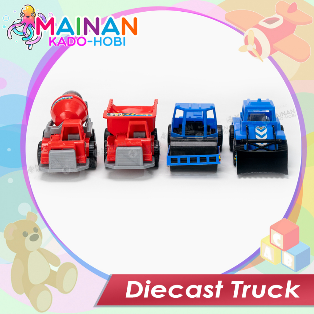 HADIAH LEBARAN MAINAN ANAK COWOK DIECAST CAR MOBIL TRUK KONSTRUKSI