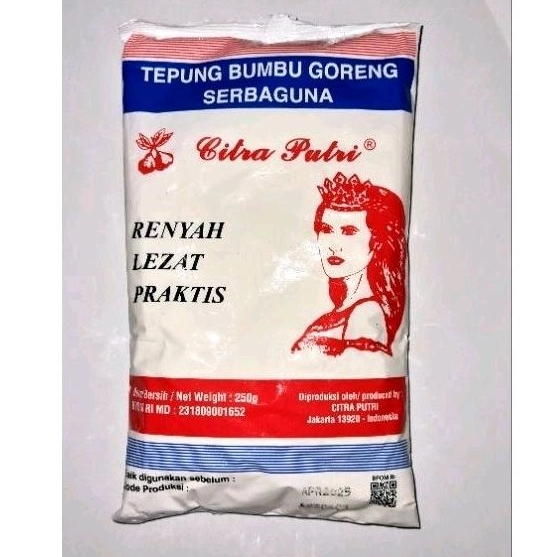

Tepung Serbaguna Citra Putri / TEPUNG PUTRI/ TEPUNG Ayam Goreng Cap Citra Putri /TEPUNG Fried Chicken/ TEPUNG Ayam Goreng Kriuk