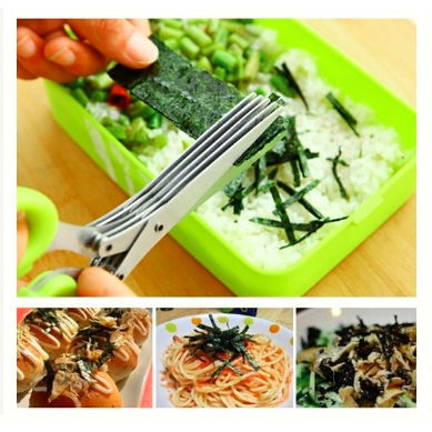 DHIO - Gunting 5 Lapis Kitchen Scissors Layer Pisau Sayur Makanan Dapur Mie