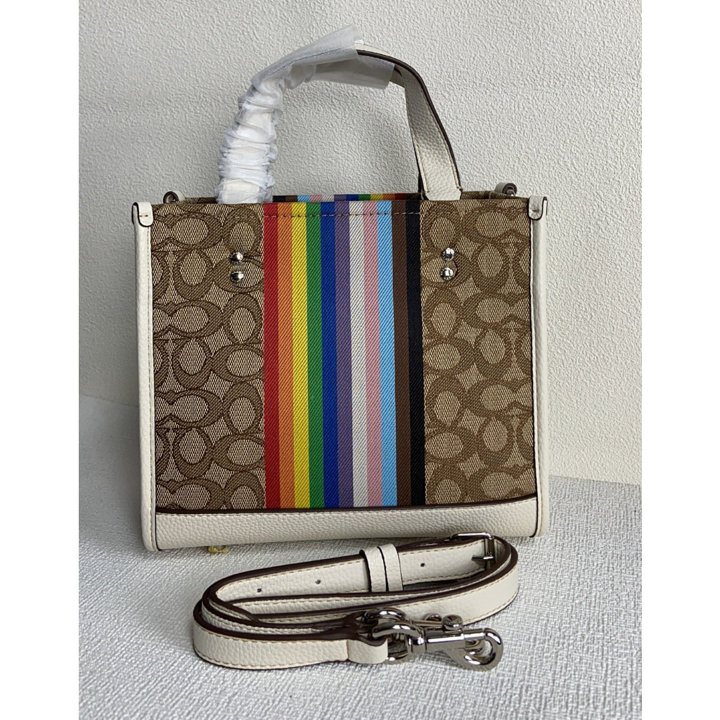 Coach Original CJ576 578 Dempsey22/30 Rainbow Tote Bag Handbag Shoulder Bag Crossbody Bag  ttb 576