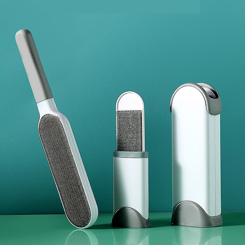 (ctshop1) Sikat Pembersih Bulu Kucing dan Anjing Pet Hair Fur Remover Baju Kasur Sofa Karpet 2In1 Praktis