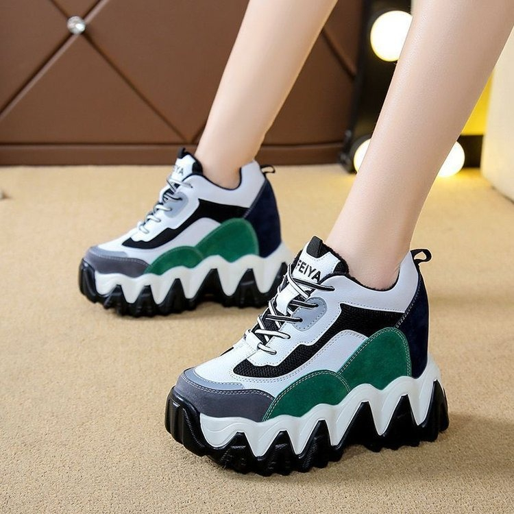 Sepatu Wanita Wedges Sneakers Perempuan Kasual Fashion Sneakers Tinggi Cewek Korean Style Import SP-263