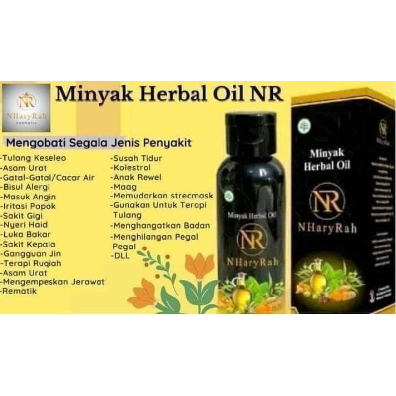 Minyak Herbal Oil NR Rah Produk BPOM Sejuta manfaat