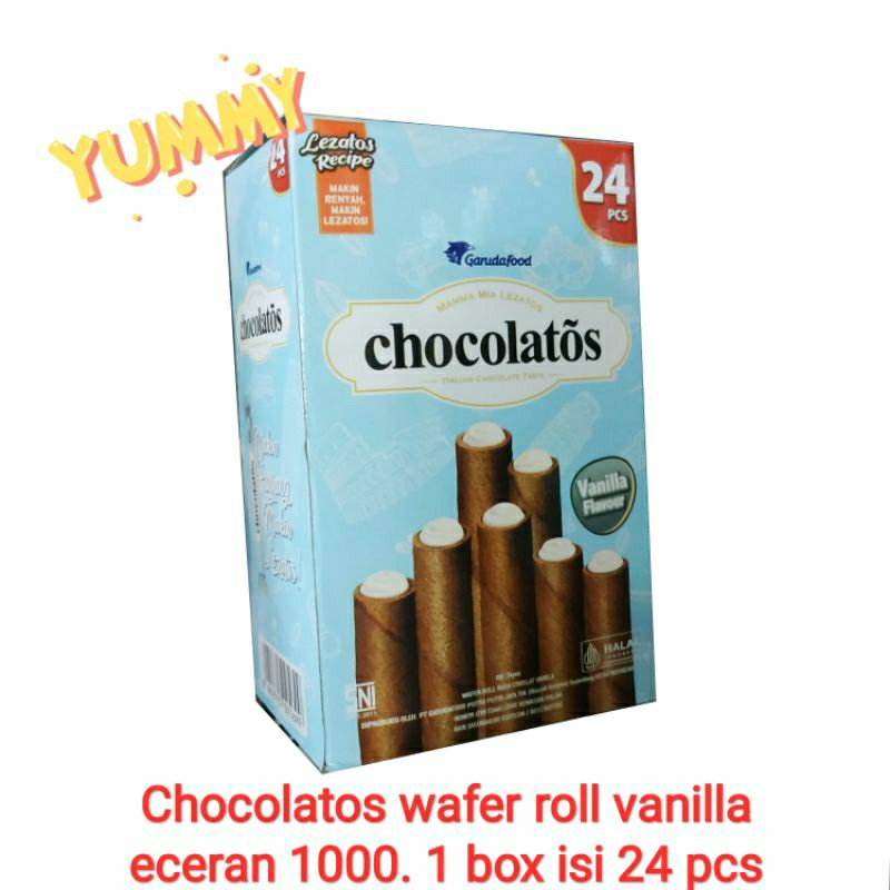 

chocolatos roll vanilla ecer 1000 | isi 24 pcs