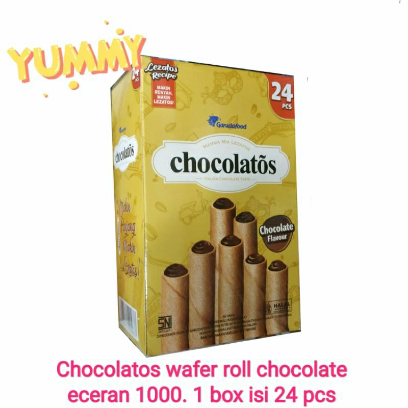 

chocolatos roll cokelat ecer 1000 | isi 24 pcs