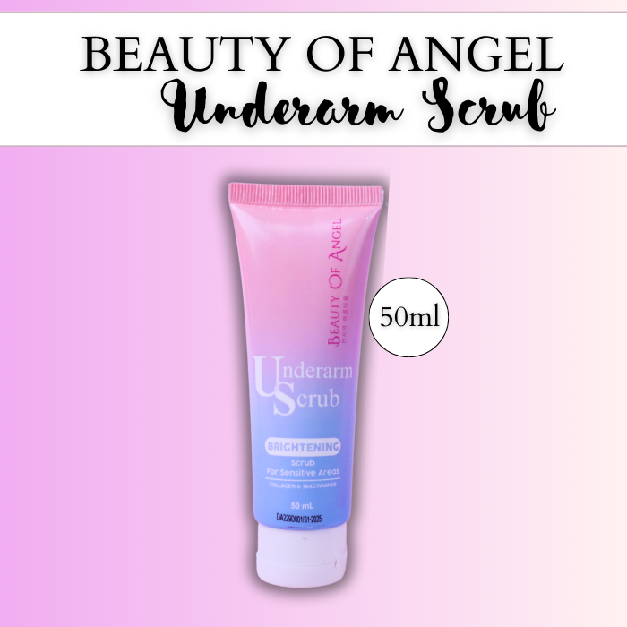 Underarm Cream Scrub Beauty Of Angel Perawatan Pencerah Ketiak Area Lipatan dan Mengangkat Sel Kulit Mati